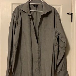 Grey Checkered Dress Shirt